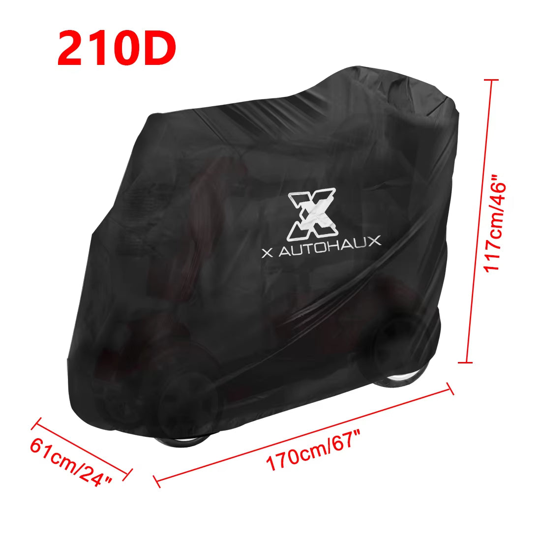 Mobility Scooter Cover Waterproof Rain Protection 190T 210D Polyester Protective Wheelchair Motorcycle Accessories