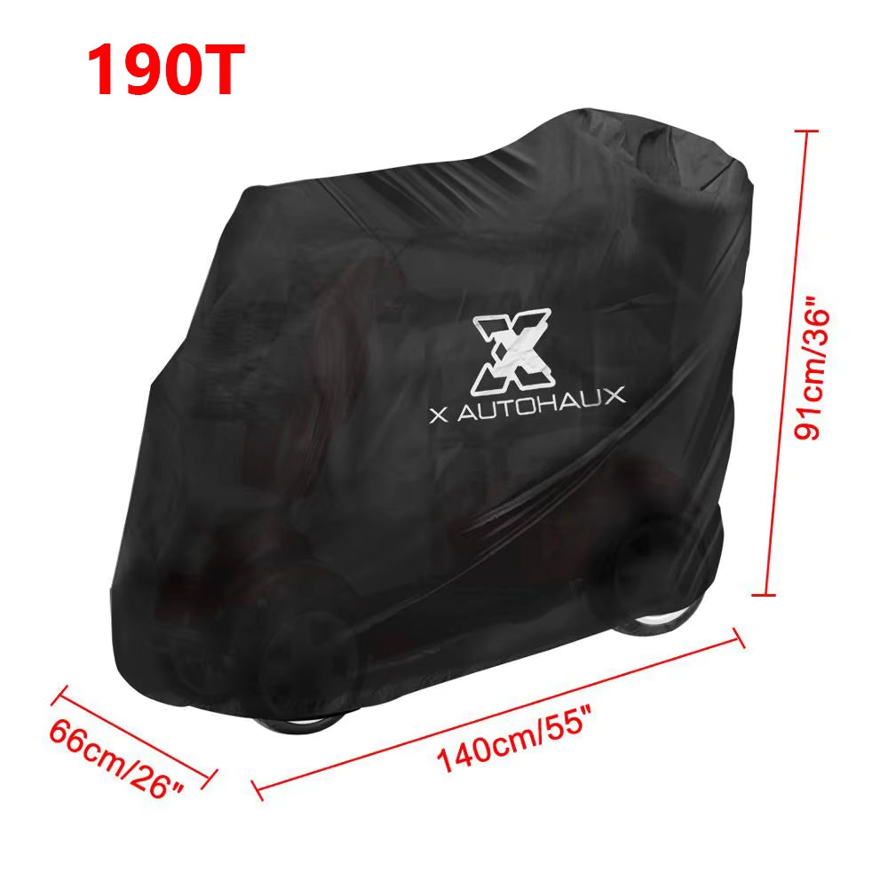 Mobility Scooter Cover Waterproof Rain Protection 190T 210D Polyester Protective Wheelchair Motorcycle Accessories