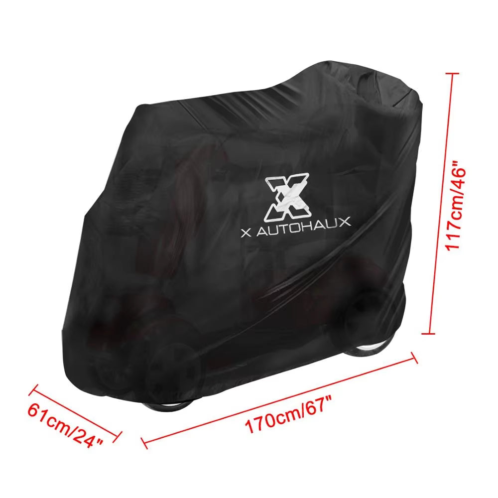 Mobility Scooter Cover Waterproof Rain Protection 190T 210D Polyester Protective Wheelchair Motorcycle Accessories