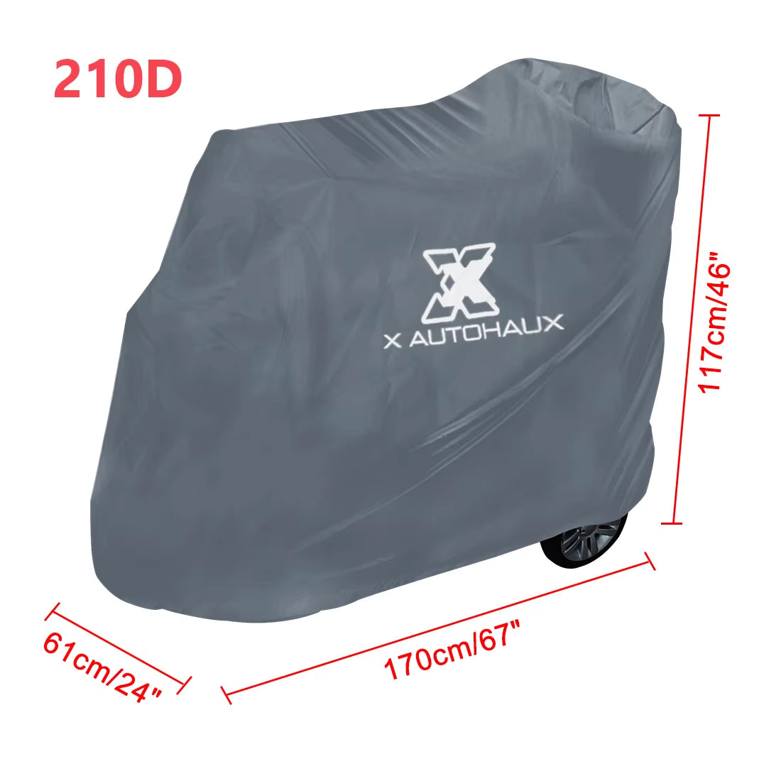 Mobility Scooter Cover Waterproof Rain Protection 190T 210D Polyester Protective Wheelchair Motorcycle Accessories