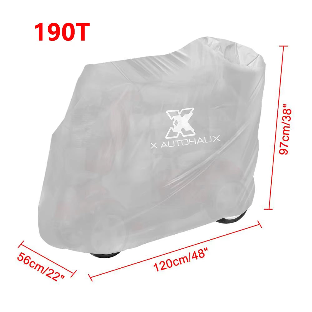 Mobility Scooter Cover Waterproof Rain Protection 190T 210D Polyester Protective Wheelchair Motorcycle Accessories
