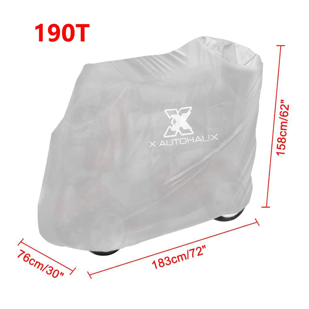 Mobility Scooter Cover Waterproof Rain Protection 190T 210D Polyester Protective Wheelchair Motorcycle Accessories