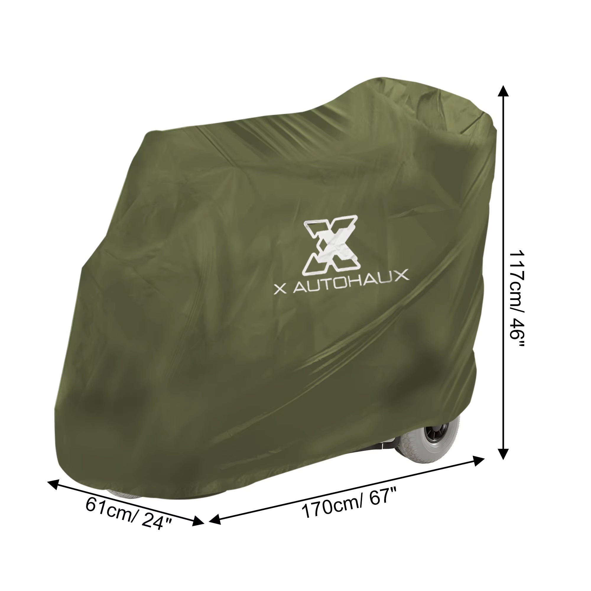 Mobility Scooter Cover Waterproof Rain Protection 190T 210D Polyester Protective Wheelchair Motorcycle Accessories